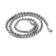 thumbnail image 1 of Collar De Cadena Trenzada De Trigo De Acero Inoxidable Plateado Para Hombre De 3 Mm 22 ", 1 of 1
