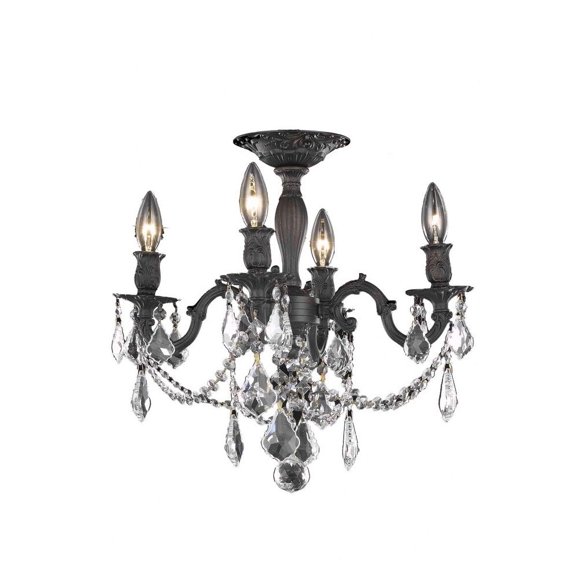 Araña Tradicional Elegant Lighting 9204F17DB/RC Bronce Oscuro 43x48 cm