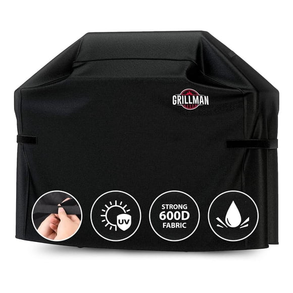 Cubierta para parrilla Grillman 163 cm resistente al agua y a los rayos UV