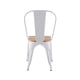 thumbnail image 5 of Pack x 4 silla tolix Blanca con asiento de madera, 5 of 5