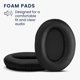 thumbnail image 3 of Almohadillas kwmobile compatibles con auriculares Mpow 059 x2, color negro, 3 of 8