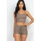 thumbnail image 1 of Conjunto de Top Corto de Canalé y Shorts - Gris Topo / L, 1 of 22
