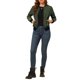 thumbnail image 2 of INSPIRE CHIC Chaqueta Casual de Mujer con Cremallera Chaqueta Bomber Cortavientos con Bolsillos M Verde Oscuro, 2 of 7