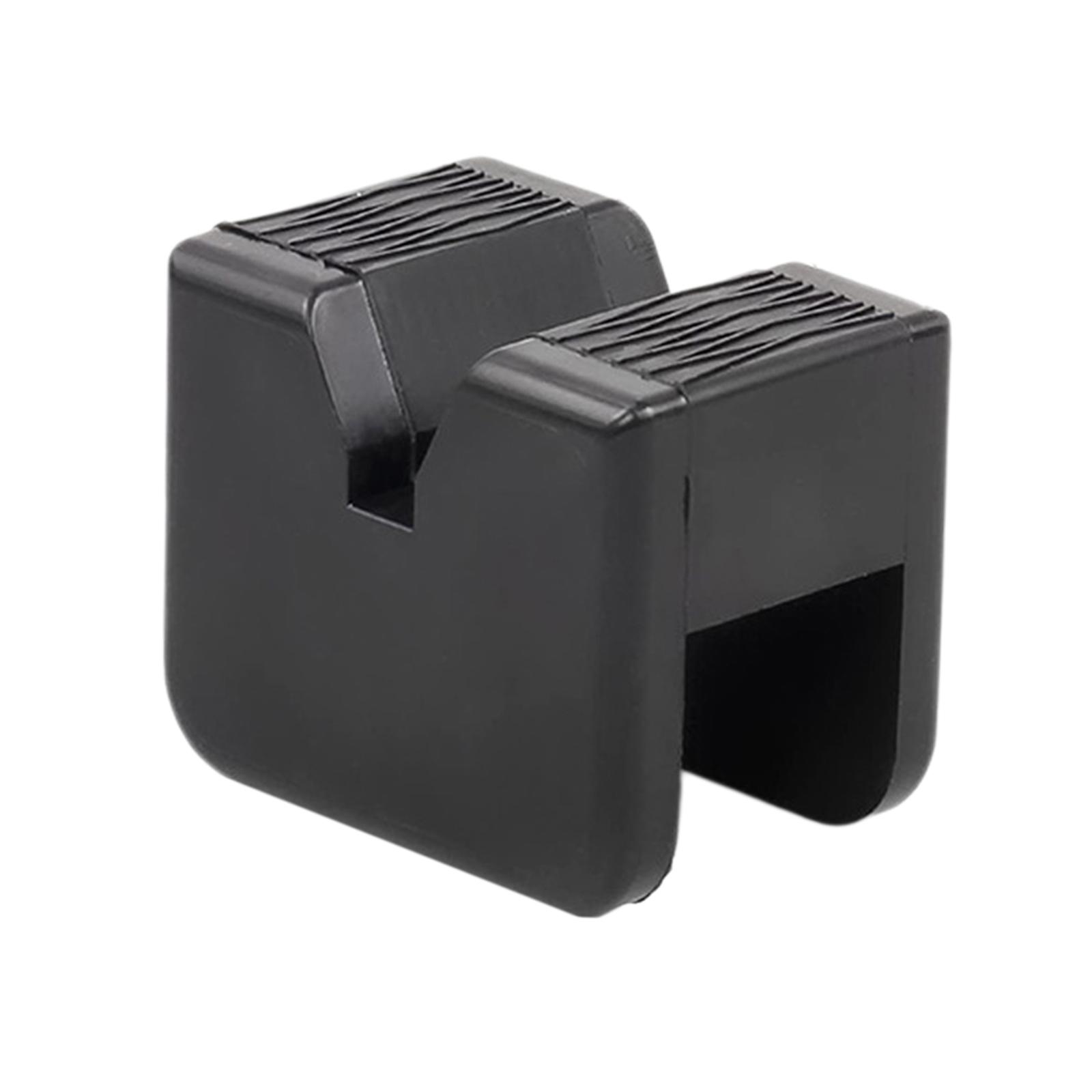 Ioensy - Soporte De Bloque De Soporte De Protector De Riel De Marco De Almohadilla De Goma Para Gato Elevador De Coche Negro