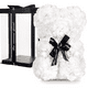 thumbnail image 5 of Oso De Rosas Blancas Con Caja Y Cinta Just For You, 5 of 5