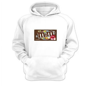 Genérico - Polerón Canguro M&M Blanco Talla L Unisex