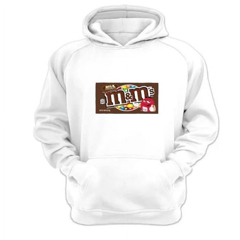 Genérico - Polerón Canguro M&M Blanco Talla S Unisex