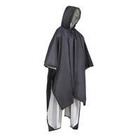 Ioensy - Poncho De Lluvia, Abrigo, Lona Reutilizable, Refugio Ligero Para Adultos, Unisex, Al Aire Libre, Negro
