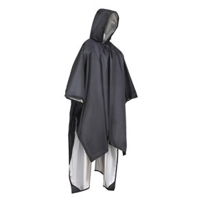 Ioensy - Poncho De Lluvia, Abrigo, Lona Reutilizable, Refugio Ligero Para Adultos, Unisex, Al Aire Libre, Negro