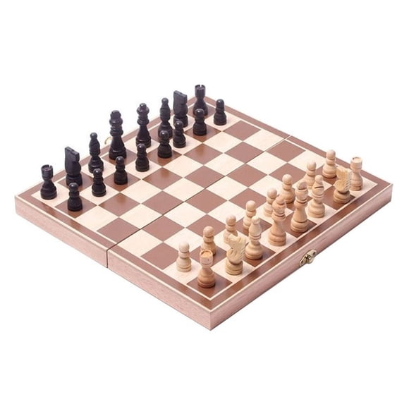 Juego de ajedrez BlueSnail Classic Vintage Standard de madera de 15 pulgadas