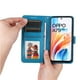 thumbnail image 3 of Funda tipo cartera FOXDOCK para OPPO A79 5G , diseño girasol en relieve, cuero PU, cierre magnético, soporte y tarjetero, 3 of 5