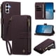 thumbnail image 3 of Cartera Samsung Galaxy A35 5G con Cremallera y Ranuras, Morado, 3 of 6