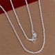 thumbnail image 1 of 1pc Stylish and Durable Minimalistic Twisted Link Chain Necklace for Men with Secure Lobster Clasp, 1 of 4