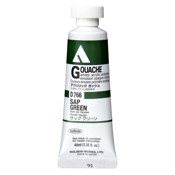 Acryla Gouache 40 ml Holbein D766 Sap Green