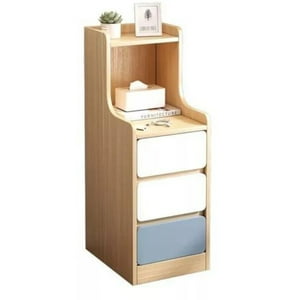 Leon Import - Velador Angosto Con Cajones Tricolor