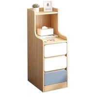 Leon Import - Velador Angosto Con Cajones Tricolor