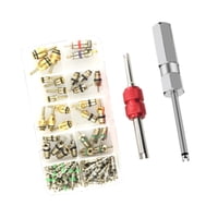 Ioensy - Kit De Núcleo De Válvula De Aire Acondicionado De 102 Piezas, Herramienta De Extracción De Metal De Fácil Instalación