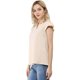 thumbnail image 2 of INSPIRE CHIC Blusa Sólida para Mujer Cuello en V con Volantes Manga Corta Ligera para el Trabajo S Beige, 2 of 7