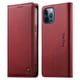 thumbnail image 1 of Funda Billetera de Cuero para [iPhone 12 Pro Max], Bloqueo RFID, Tarjetas y Soporte Rojo, 1 of 5