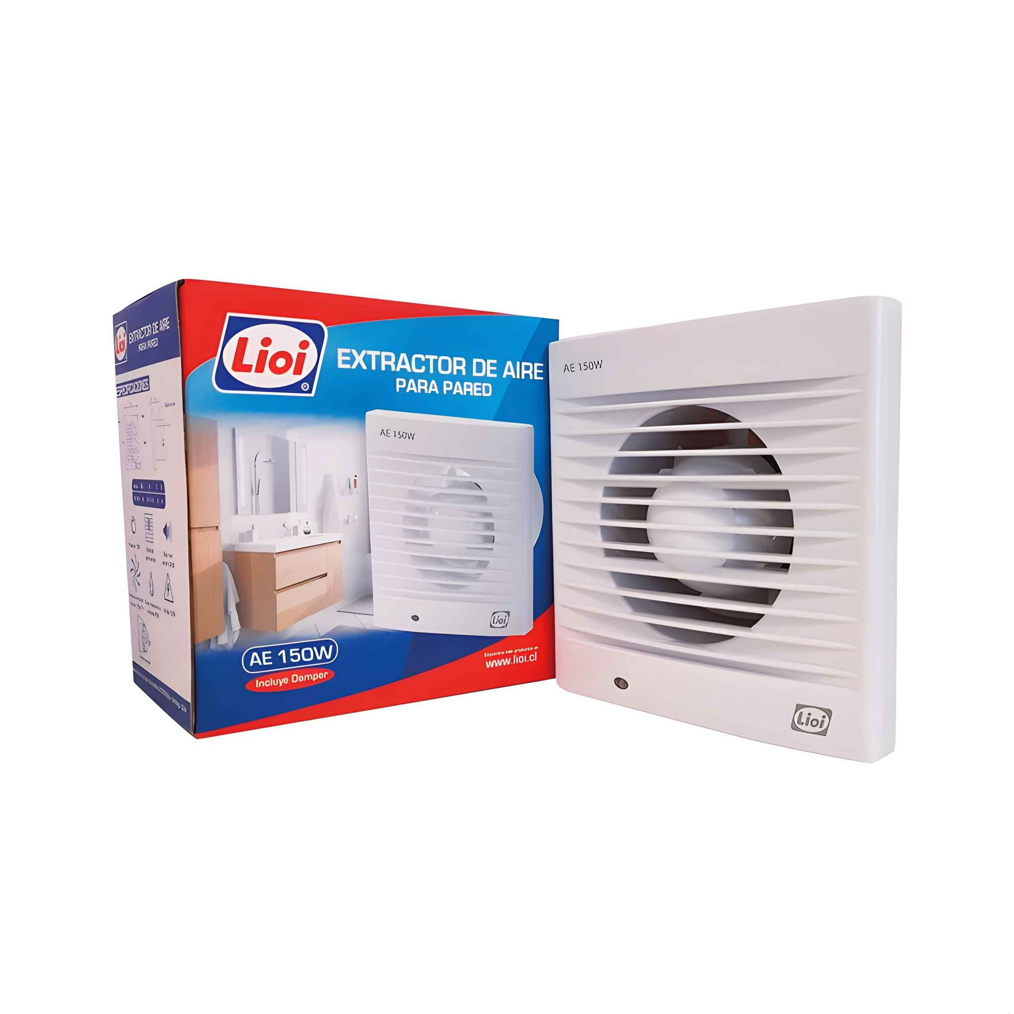 Extractor De Aire Pared 6"/150w - Lioi