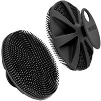 Cepillo De Ducha Con Depurador Corporal De Silicona Innerneed, Color Negro