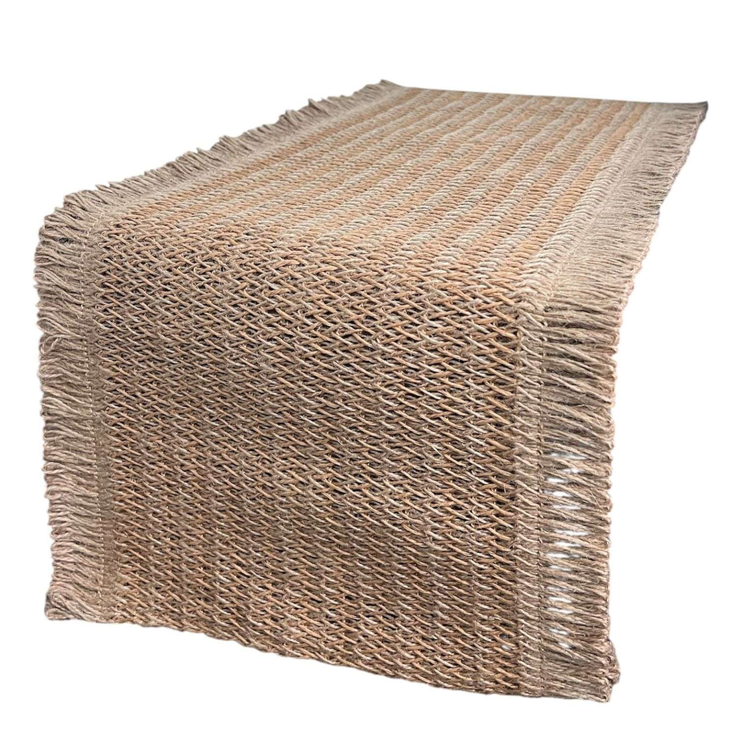 Oem - Mantel Camino De Mesa Rectangular Lino Mimbre 146x31cm 1