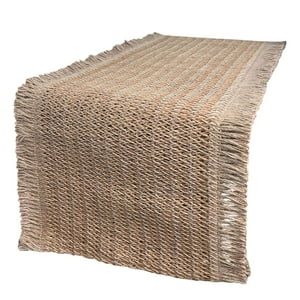 Oem - Mantel Camino De Mesa Rectangular Lino Mimbre 146X31Cm 1