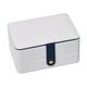 thumbnail image 5 of Caja De Almacenamiento De Joyas Cuero De PU Portátil Grande Para Anillos De Cuidado De Joyas Ni?as Blanco, 5 of 5
