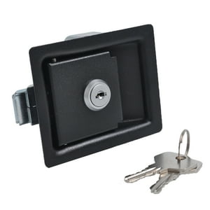 Genérico - Pomo De Puerta De Entrada De Paleta Para Remolque De Rv, Negro