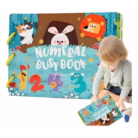 Libro Sensorial Didáctico Montessori Con Velcro Niños