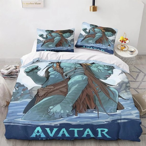 Avatar The Way of Water Bedding Sets Underwater World Duvet Cover Cartoon Bedclothes Bed Linen Gift Avatar Theme Quilt Cover Bed Sheets
