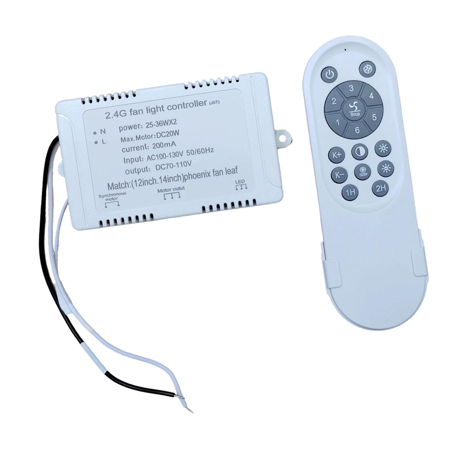 Ioensy - Juego De Control Remoto Para Ventilador De Techo De 110 V, Repuesto Para Ventiladores De Techo Con Luces