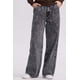 thumbnail image 1 of Jeans Mujer Wide Leg Cinturón Gris Oscuro, 1 of 4
