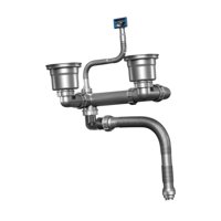 Bothyi - Accesorio Para Desagüe De Fregadero. Reemplaza El Desagüe Del Lavabo. Ideal Para Hoteles, Hogares Y Lavabos Dobles.