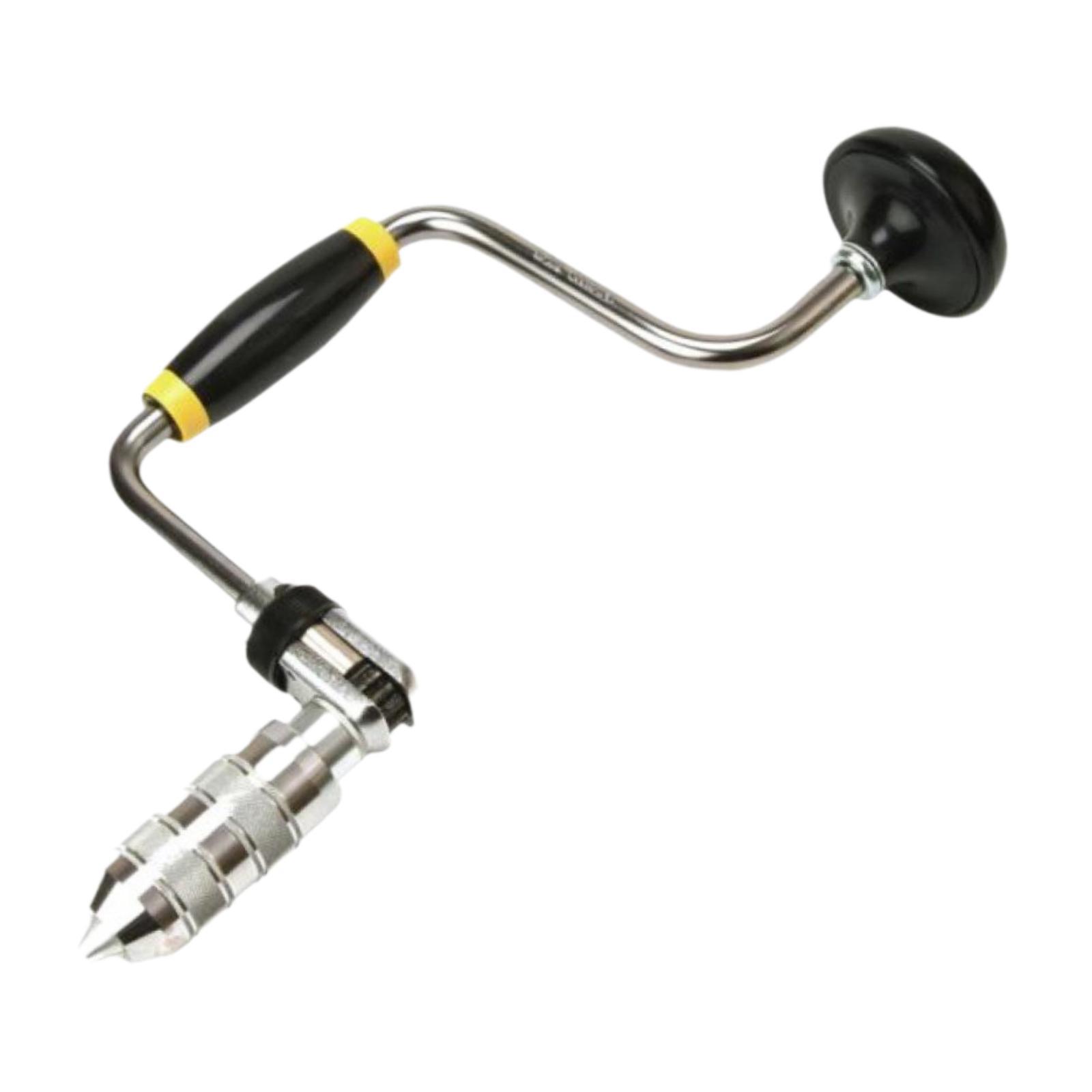 Magideal - Abrazadera De Broca De Carpintero, Clip De Broca Oscilante, Herramienta De Perforación Manual Para Carpintería, Portabrocas De 4 Mordazas, Taladro De 30X17Cm