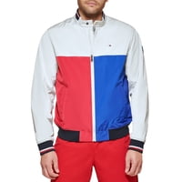 Chaqueta Tipo Bomber Tommy Hilfiger, Ligera, De Punto Acanalado