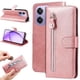 thumbnail image 2 of Funda con Cremallera para OPPO A5x 4G/5G, Carcasa Cartera de Cuero PU con Soporte y Tarjetero, 2 of 5