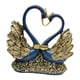 thumbnail image 5 of Par De Cisne Estatua Figuritas Resina Adorno Centro De Mesa Dorado Azul, 5 of 5