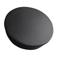 Magideal - Asiento Redondo Para Taburete Con Repuesto Acolchado Funda De Cuero Pu Extraíble Y Diseño Compacto Adecuado Para Bar Salón De Belleza Oficina Hogar Ba Negro