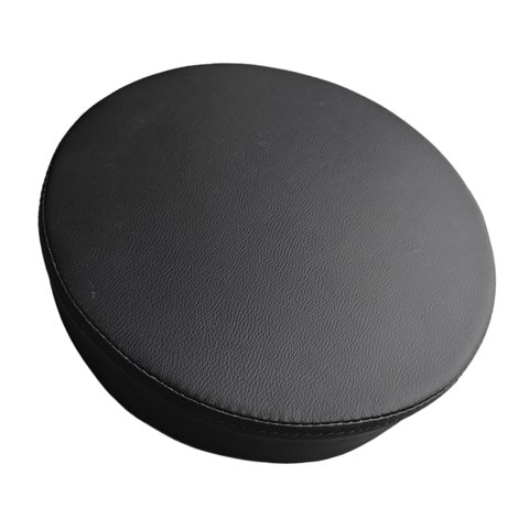 Magideal - Asiento Redondo Para Taburete Con Repuesto Acolchado Funda De Cuero Pu Extraíble Y Diseño Compacto Adecuado Para Bar Salón De Belleza Oficina Hogar Ba Negro