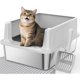 thumbnail image 1 of Arenero para Gatos FURTIME de Acero Inoxidable, 1 of 3