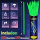 thumbnail image 2 of Glow Sticks, paquete de 150 unidades, color verde, 20 cm, con conectores, obsequios para fiestas, 2 of 7
