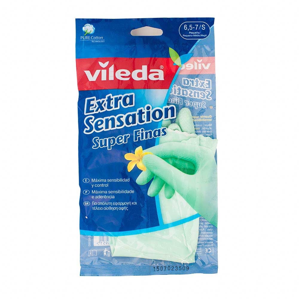 Vileda - Guantes Extra Sensation Talla S