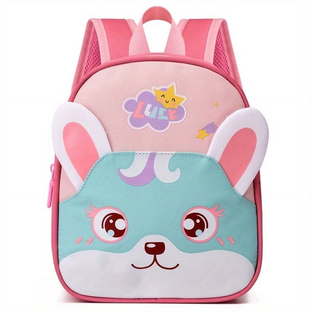 Children's Kindergarten Schoolbags Lightweight Cartoon Bunnies Backpack For Boys Girls Cartoon Tiger Shoulder Bags