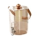 thumbnail image 5 of Dispensador de Bebidas Jarra de Agua Fría Recipiente para Bebidas con Infusor de Té Y Asa Portátil Material PET Pp Adecuado para Cocina Hogar Oficina Oro rosa, 5 of 5