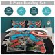 thumbnail image 5 of Captain America Family Bed 3 Piece Set Personalized Bedding Decor for Kids And Teens Anime Student Dormitory Cover, 5 of 5