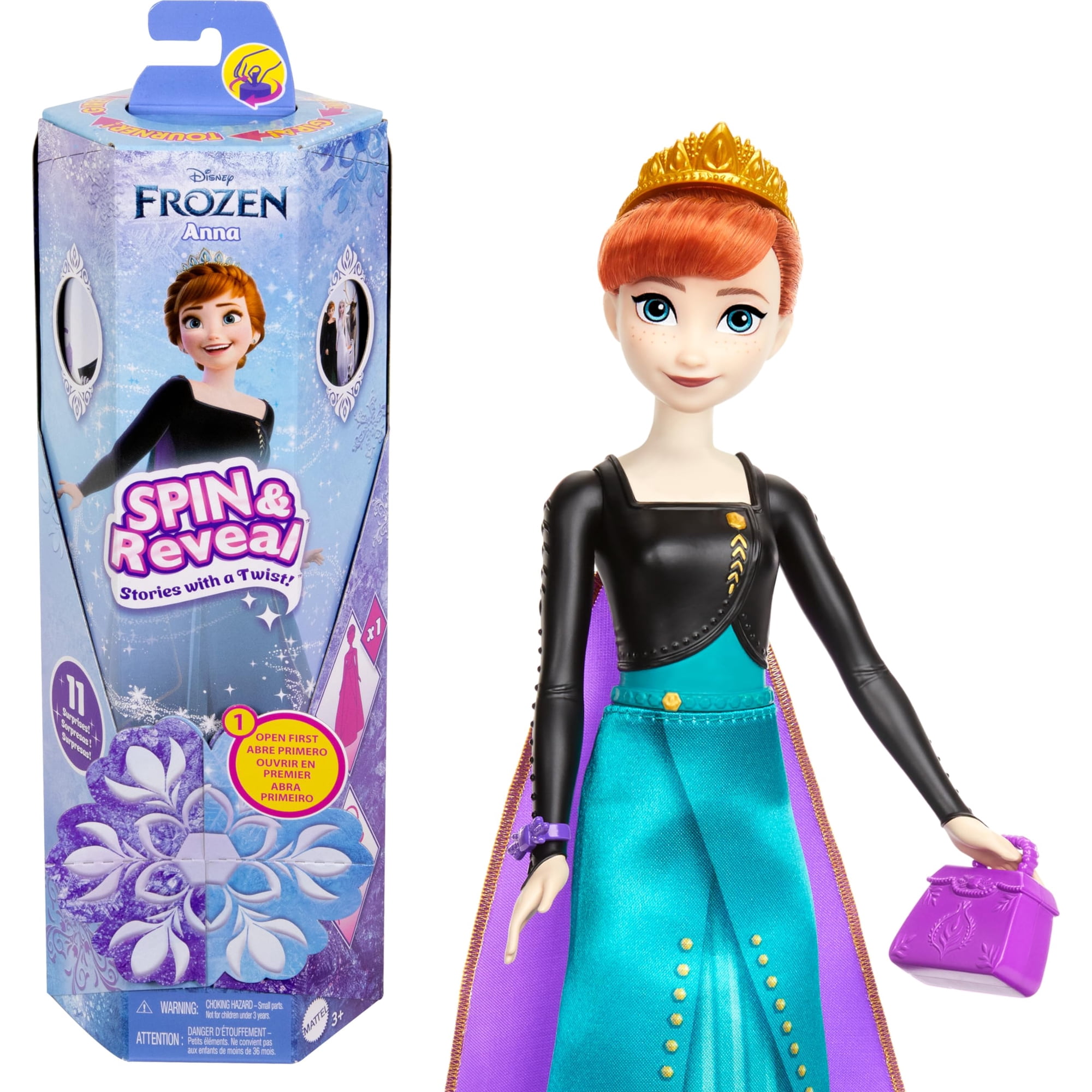 Muñeca De Moda Mattel Disney Frozen Anna Con 11 Sorpresas