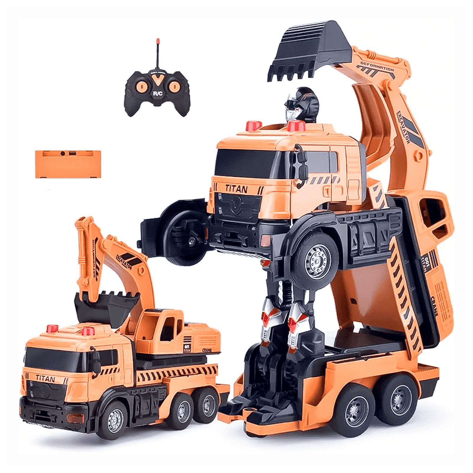 Genérico - Auto Control Remoto Transformer Robot Excavadora