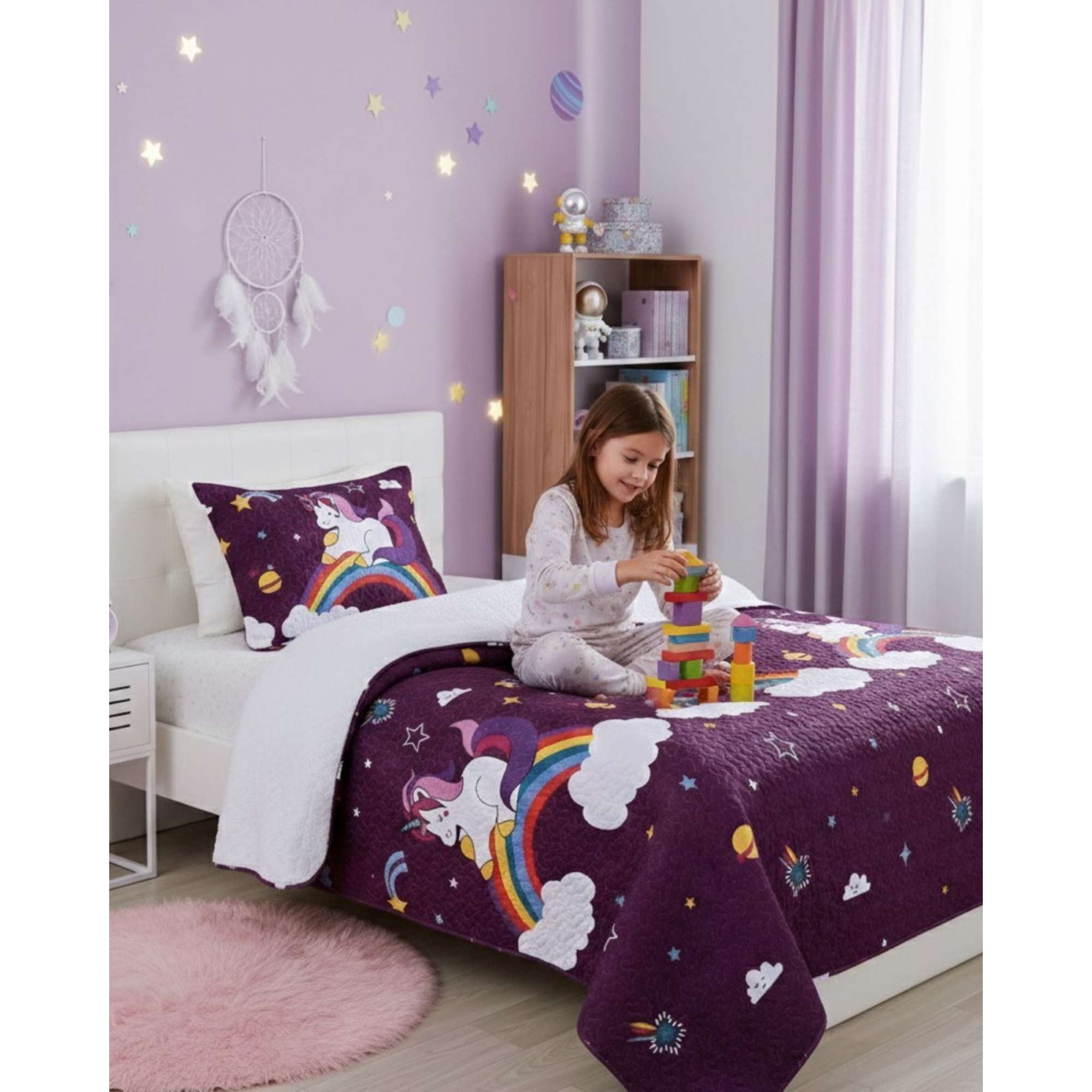 Myl Todo Hogar - Pack Cubrecama Sherpa + Sábanas Polar Invierno Sin Frío Plaza Y Media