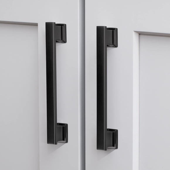 Tiradores Para Gabinete Paquete De 10 Negro Mate 13 Cm Aleación De Zinc